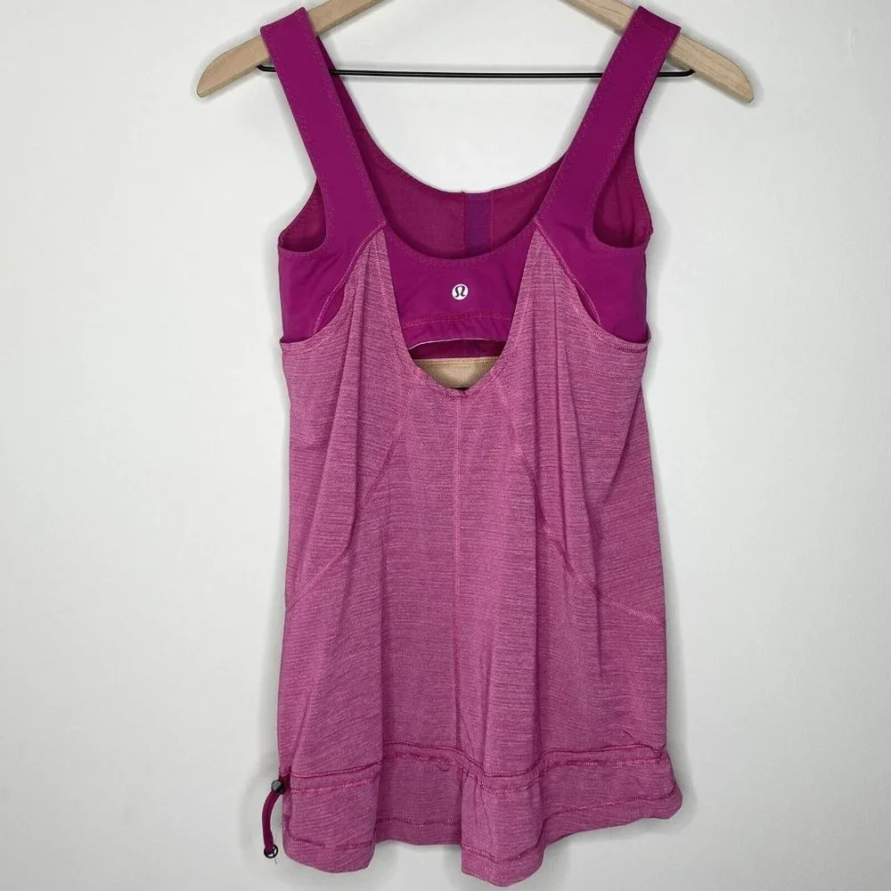 Lululemon Workout Activewear Full Length Tank Top w/ Built In Bra | Size 6 - Picture 7 of 11